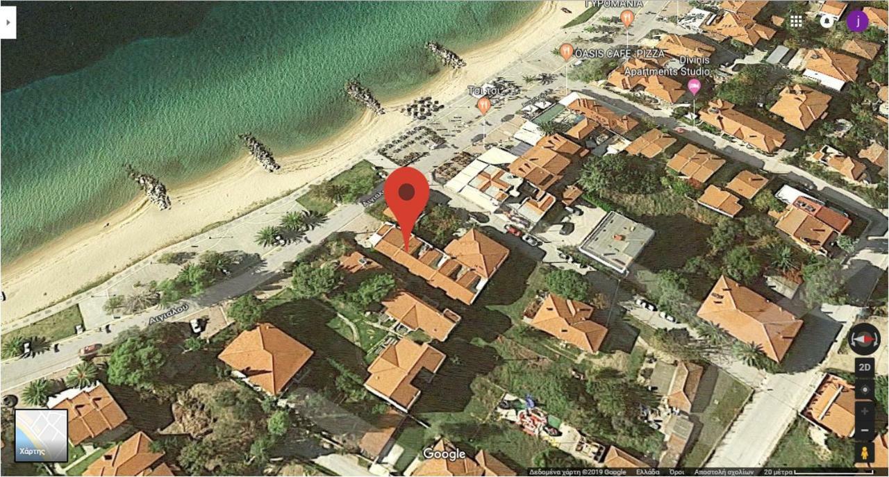 Cute Maisonette No2 On Coastal Sidewalk Nikiti  Ngoại thất bức ảnh